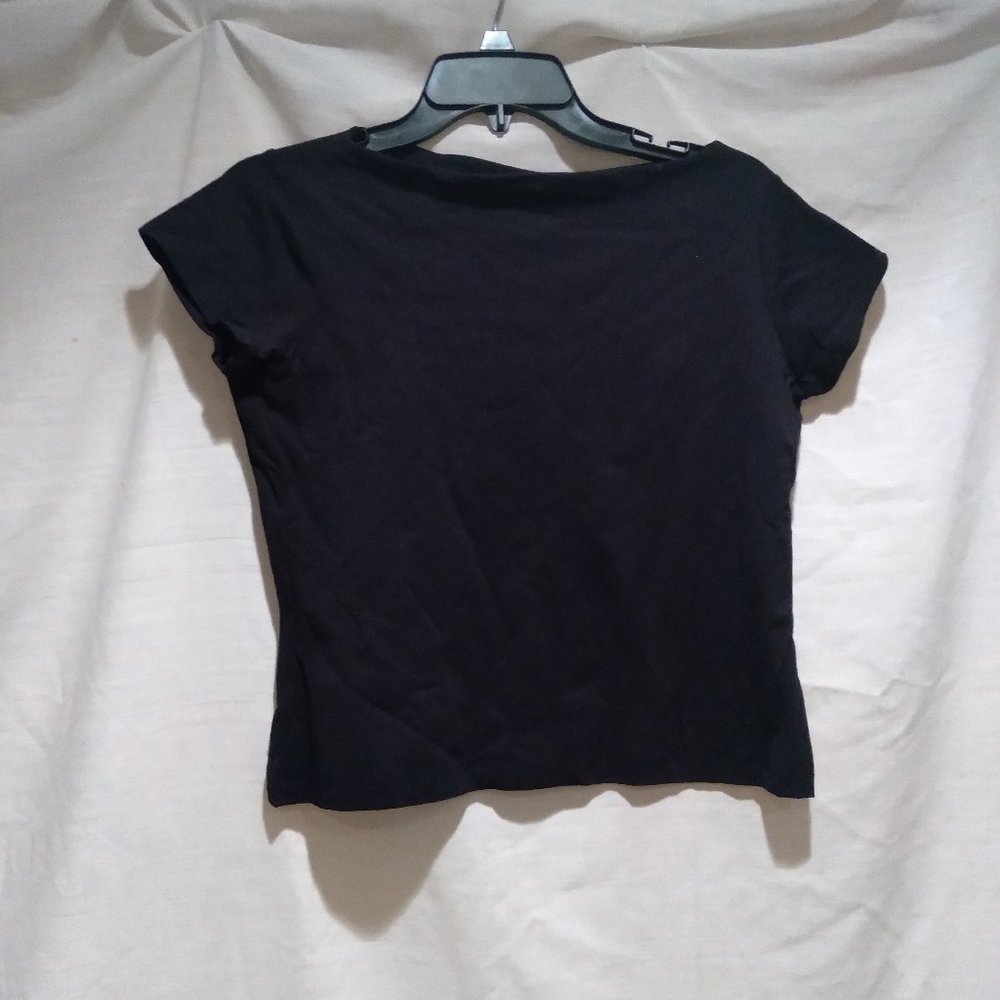 Inc nwt made in Italy black short sleeve top